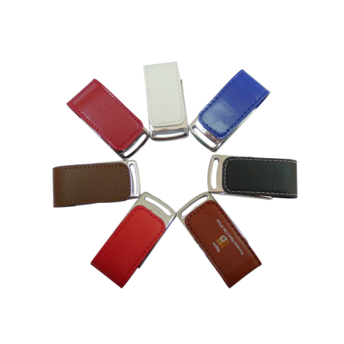 Gift 4gb Pen drive Leather Flash USB Drive