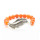 Red Aventurine Gemstone Bracelet with Diamante feather alloy Piece