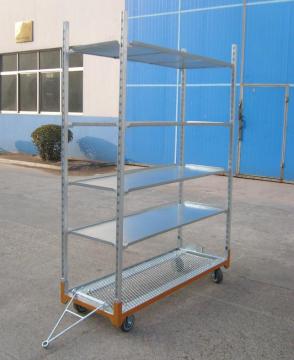 Can Be Pulled Flower Rack Garden Trolley