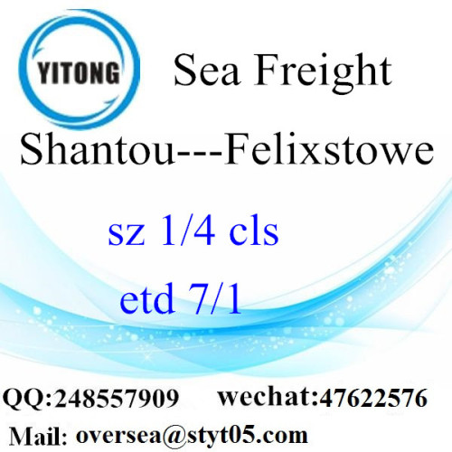 Shantou Port LCL Consolidation To Felixstowe