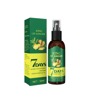 Strong Hair Growth Spray: Ginger Scalp Massage, Dense Hair Fixation, Anti-Falling, Repair & Nourishing Serum for Skin Care