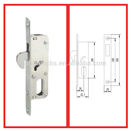 zamark hook bolt aluminum door lock with oval cylinder