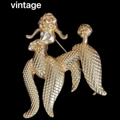 Dog Gold Anime Brooch Jewelry