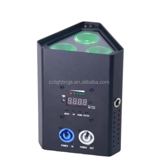 Luces Discoteca Party DJ Disco Lights 3x18W RGBW DMX Wireless IR Battery Operated Triangle Uplight LED Par Light" 

However, for better SEO and readability, you might consider:

"RGBW DMX Wireless Disco Lights for Party DJ Events" 

This shortened version