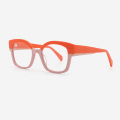 Rectangle Laminated Acetate Women's Optical Frames 23A3045