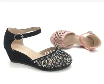Dressing Shoes Princess Rhinestone little wedge bottom