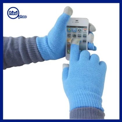 Yhao Brand promotion gifts hot sale touch screen gloves women men colorful hand gloves