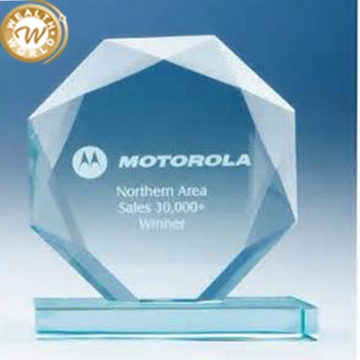 Top level hot selling simple hot selling crystal glass trophy