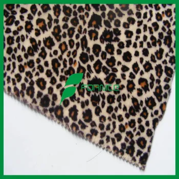animal printed velboa fabric for Car, Bag, Bedding, Blanket, Home Textile, Shoes, Sofa, Toy, Upholstery