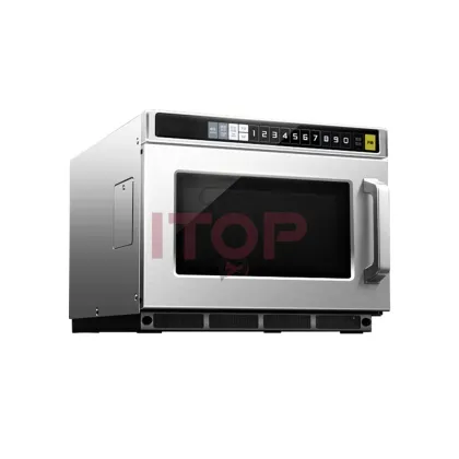 2100W Commercial Stainless Steel Smart Microwave Oven - Multifunctional