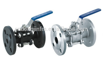 3PCS Stainless Steel Flanged End Ball Valve