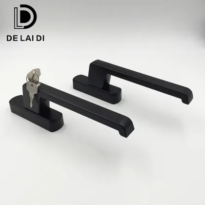 Aluminum sliding door handles lever zinc alloy handle & knob hardware