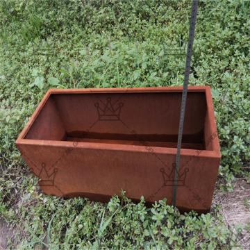 Zusätzliche Outdoor -Corten -Stahlpflanzer