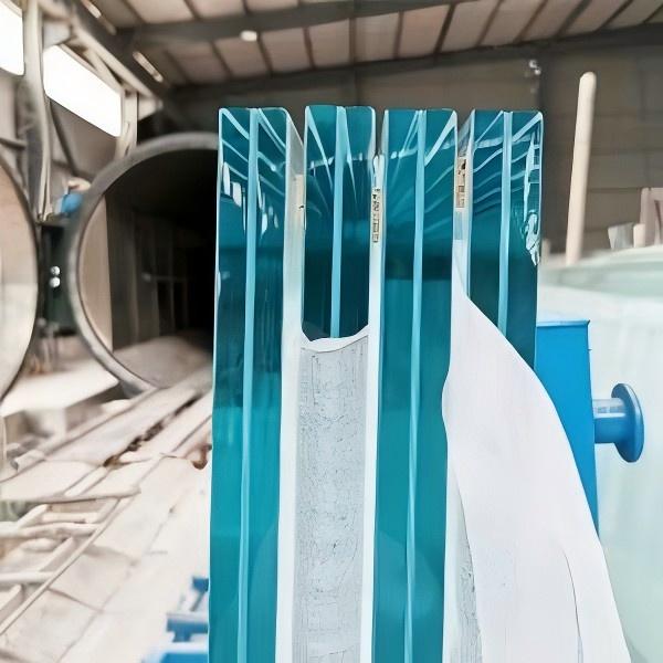 Insulating laminated curtain wall glass
