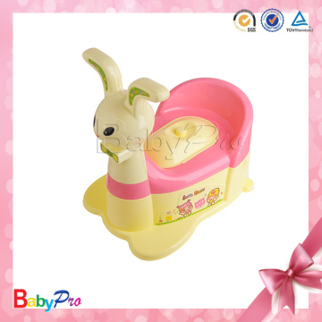 Hot Sale Beautiful Design Comfortable Rabbit Shape Pedestal Pan Pet Potty