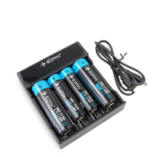 2021 New Eizfan NC4 4-Slot Universal USB LED Battery Charger for 3.7V 18650/20700/21700 Lithium Batteries