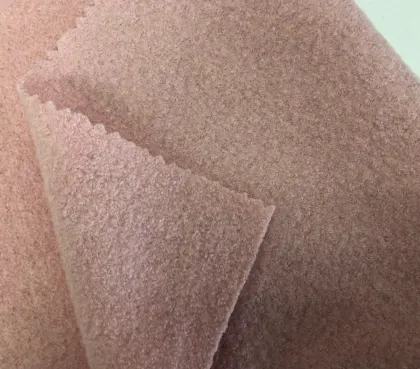 Boiled wool knit merino wool fabric for coat