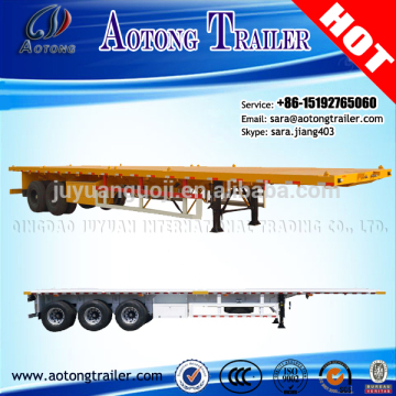 20ft .40ft.container carrier 3 axles platform 30t-90t capacity semitrailer