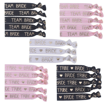 5PCS/SET Sash Bracelet Hen Party Night Wedding Decoration Supplies Bachelorette Party Bracelet Team Bride To Be Bridal Shower