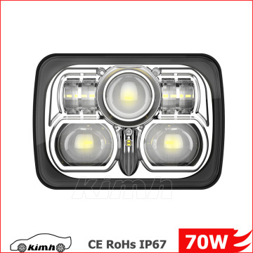 New Products Head Light Bulb Auto Parts Square Jeep 7" Led Headlight
