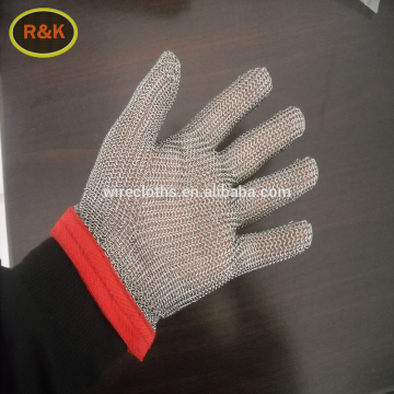 stainless steel knitted gloves