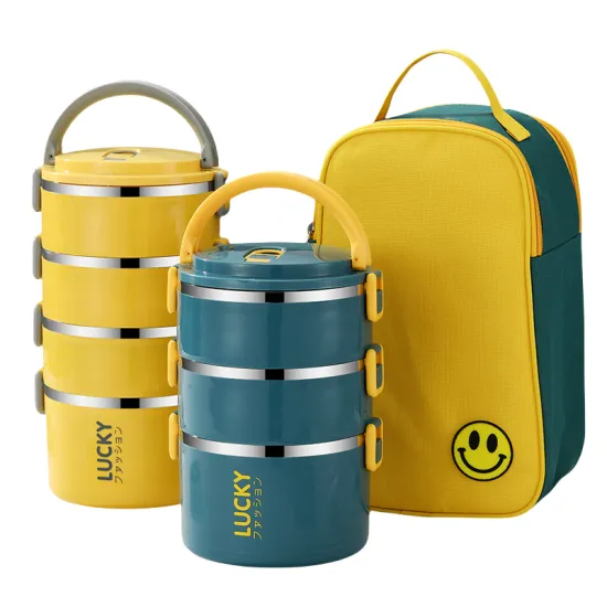 Y419-1 Insulated Lunch Box for Office Workers: Stainless Steel Meal Box with Microwave Safe Lid