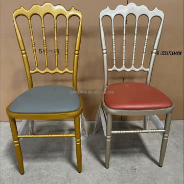 Wholesale Tiffany Gold Metal Stacking Chiavari Chairs for Weddings and Parties