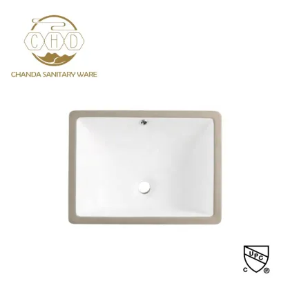 Ceramic Undercounter Bathroom Wash Basin for Lavatory Sink