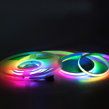 WS2811 FCOB RGBIC LED ضوء شريط - 720 LEDs 12mm 24V الكثافة عالية الكثافة مرنة