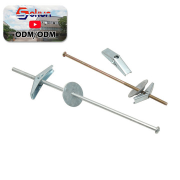 DIY Steel Toggle Bolt Set: 12mm Diameter Anchor Bolt for Home Improvement and Renovation - DIN Standard, Metric & Inch Measurement System