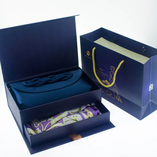 Custom Luxury Scarf Packaging Magnetic Gift Box