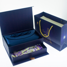 Luxury Scarf Packaging Custom Drawer Magnetic Gift Box