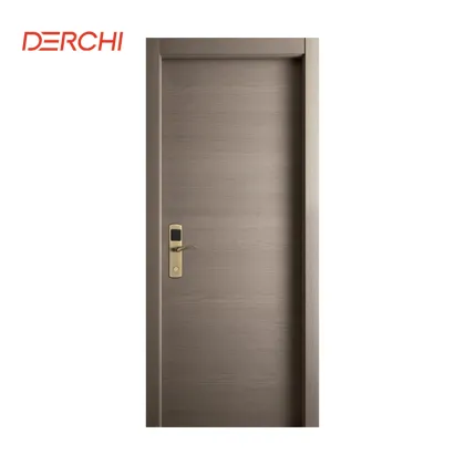 DERCHI Factory Nature Veneer Composite Solid Wood Door