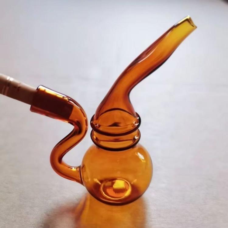 Colorful Print Glass Water Smoking Pipes Shape Hookah