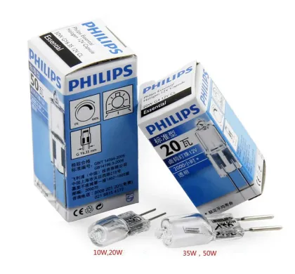 10pcs Philips 12V Tungsten Bulb 50W Low Pressure Halogen Lamp