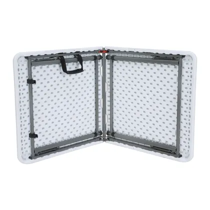 4ft HDPE Outdoor Recreational Plastic Folding Table - Tube Retractable Dining Table HY-Z122C