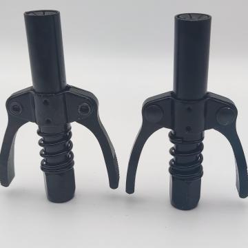10000PSI High Pressure Clamp Type Black Grease Gun Coupler - Quick Lock and Release