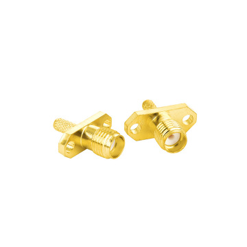 SMA-KF-1.5 2 Hole Diamond Male Thread Internal Flange Head Adapter