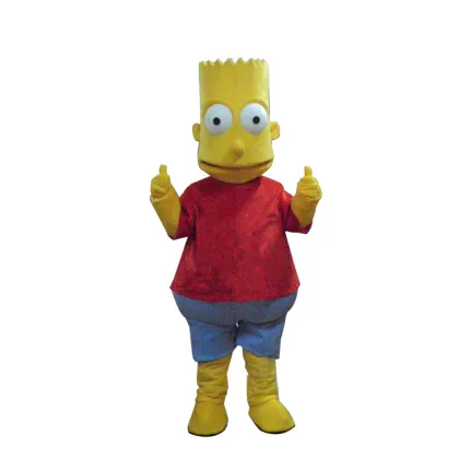 New Style Simpson Mascot Costume High Quality Hand-made Cartoon Character Carnival or Festival Supply Adult Size