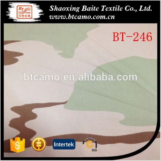 T/C Military 3-color Desert Camouflage Fabric