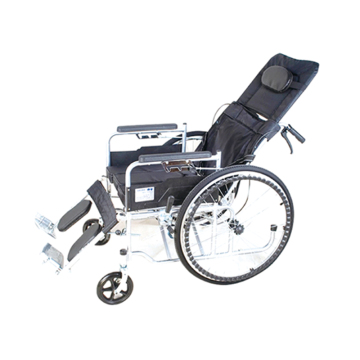 competitive outdoor steel wheelchair with backrest