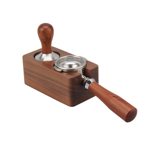 Coffee Tamper With Brown Wooden Handle