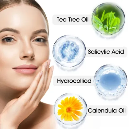 ELAIMEI Acne Pimple Patch: Hydrocolloid Waterproof Absorbing Cover for Effective Acne Removal