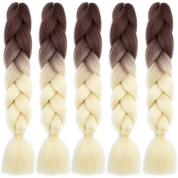 Synthetic braiding hair yaki ombre braiding pre stretched super jumbo hair crochet braids for african hair extension