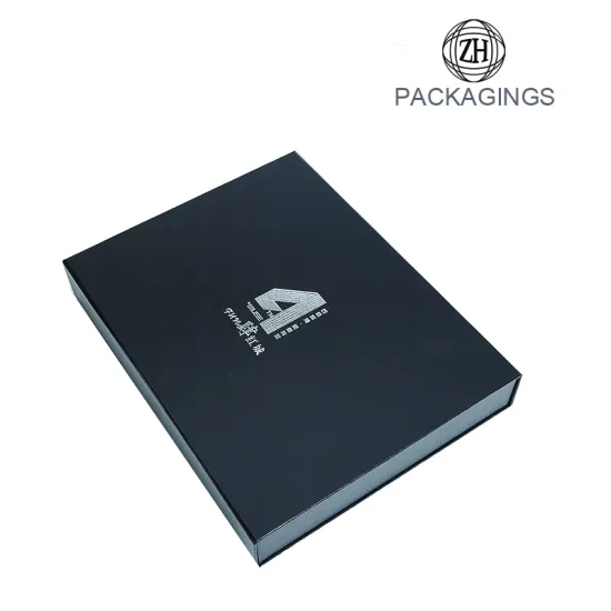 Custom foam box inserts black packaging box printing