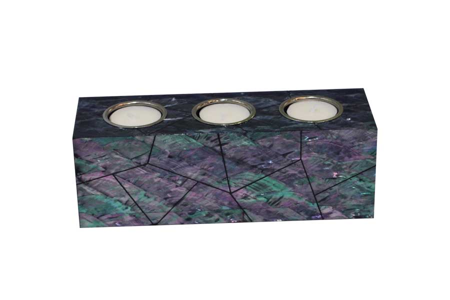 paua shell candle holder