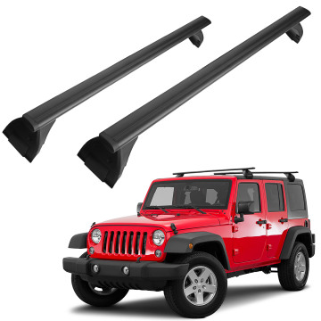 Black Auto Parts Roof Rack Luggage Rack for Jeep Wrangler JK JL JT 2007-2023