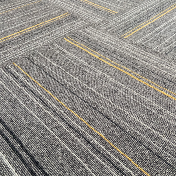 Colorful Non-Slip Fireproof Polypropylene Commercial Office Carpet Tiles