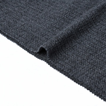 Dunkelgrauer Woll-Polyester-Kleidungsstoff für Herren