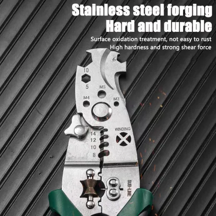 Green and black cable shears